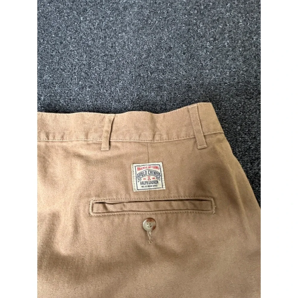 Vtg Polo Ralph Lauren Sand Chino Khaki Camel Pleated Classic Pants 40 x‎ 36 NWT